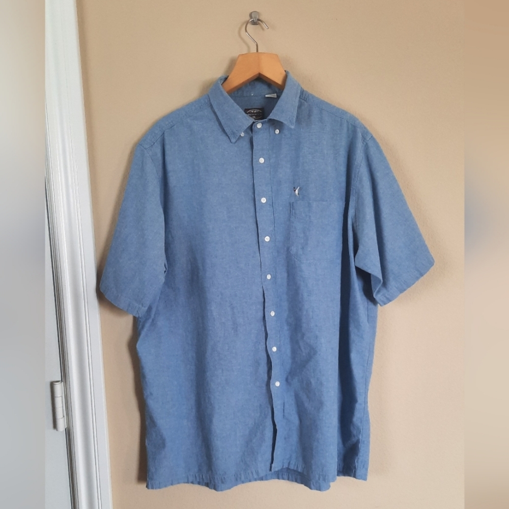 Creekwood Duck Embroidery Cotton Button Down Shirt